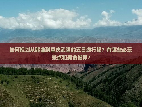 如何规划从那曲到重庆武隆的五日游行程？有哪些必玩景点和美食推荐？