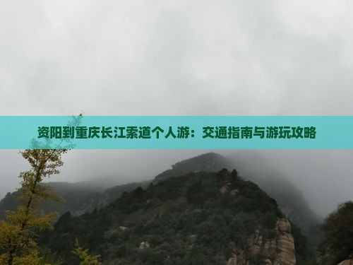 资阳到重庆长江索道个人游：交通指南与游玩攻略