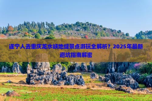 遂宁去重庆龙水峡地缝景点