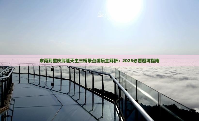东莞到重庆武隆天生三桥景点