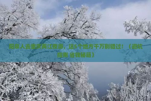 阳泉去重庆两江夜游团体旅游