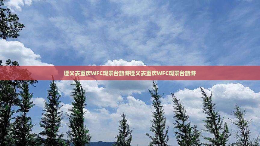 遵义去重庆wfc观景台旅游