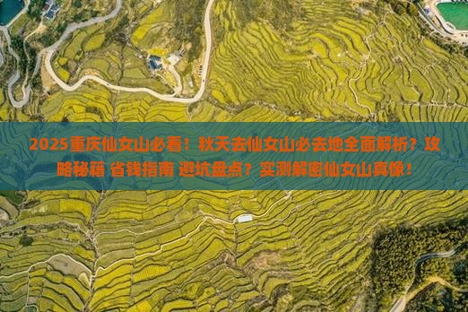 秋天去重庆仙女山必去地