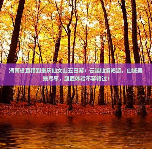 海南省直辖到重庆仙女山五日游