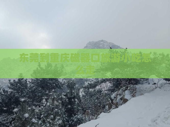 东莞到重庆磁器口旅游小吃