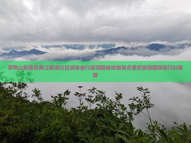 双鸭山到重庆两江夜游三日游自由行旅游路线攻略景点重庆旅游国际旅行社推荐