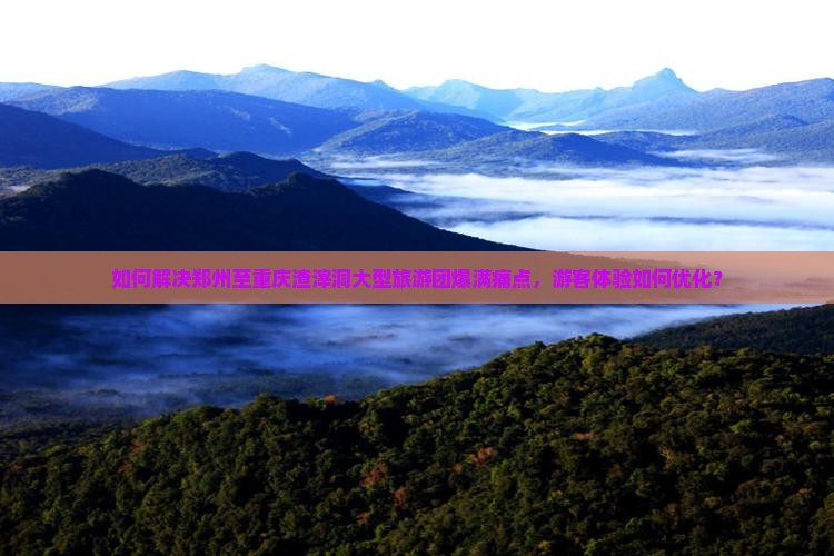 如何解决郑州至重庆渣滓洞大型旅游团爆满痛点，游客体验如何优化？