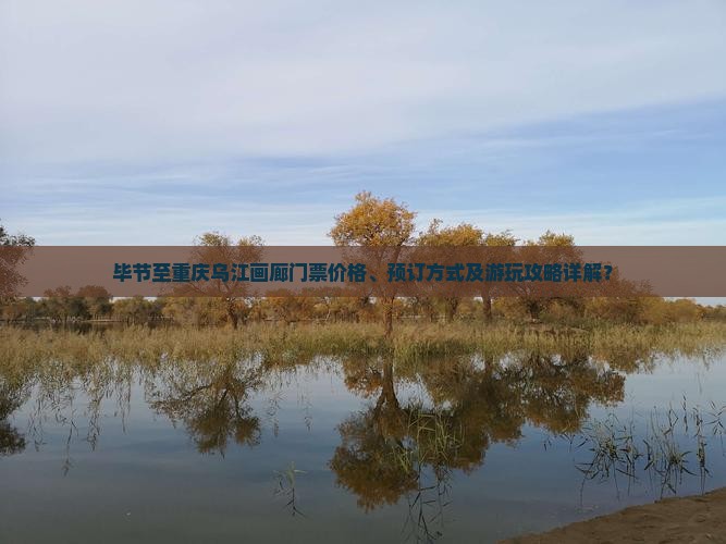 毕节至重庆乌江画廊门票价格、预订方式及游玩攻略详解？