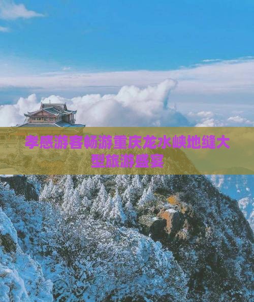 孝感游客畅游重庆龙水峡地缝大型旅游盛宴