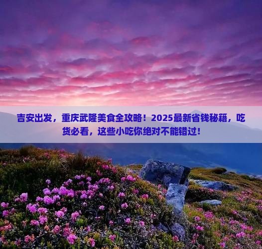吉安到重庆武隆旅游小吃