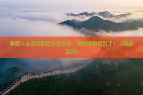 孝感到重庆武隆天生三桥景点