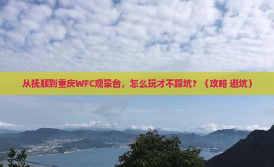 抚顺到重庆wfc观景台自由团