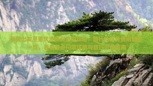 襄樊出发至重庆渣滓洞旅游攻略：旅行社服务费用信息一览，看看景点门票详情与旅行必备指南