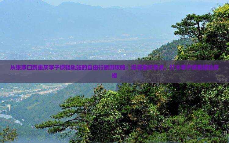 从张家口到重庆李子坝轻轨站的自由行旅游攻略：探寻重庆景点，打卡李子坝看轻轨穿楼
