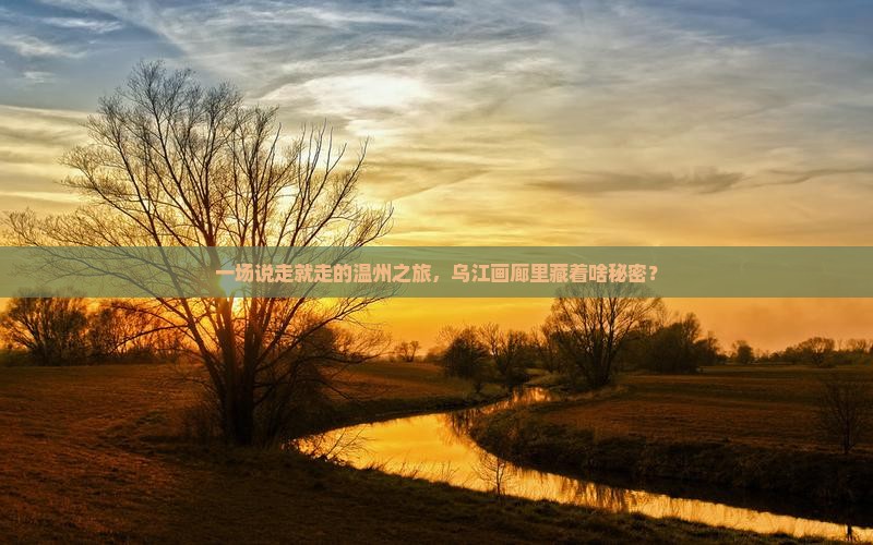 一场说走就走的温州之旅，乌江画廊里藏着啥秘密？