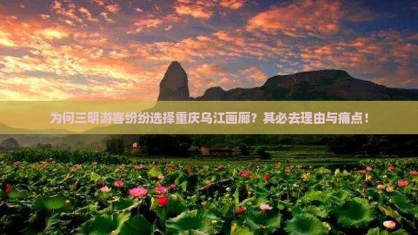 为何三明游客纷纷选择重庆乌江画廊？其必去理由与痛点！