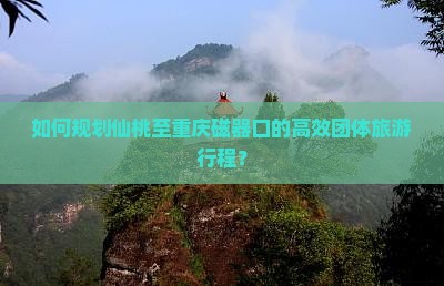 如何规划仙桃至重庆磁器口的高效团体旅游行程？