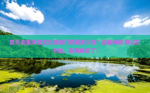 夏天去重庆蚩尤九黎城门票