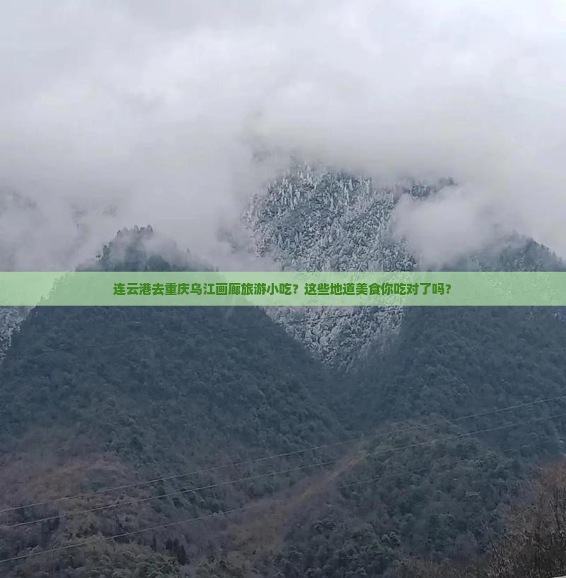 连云港去重庆乌江画廊旅游小吃