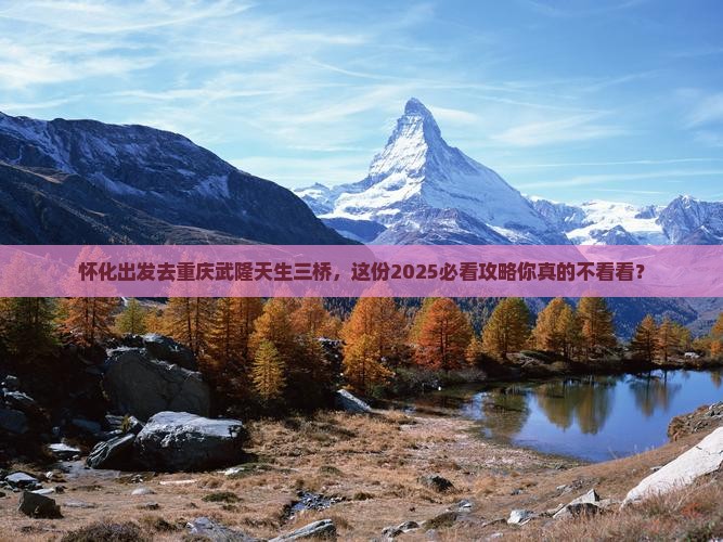 怀化到重庆武隆天生三桥个人游