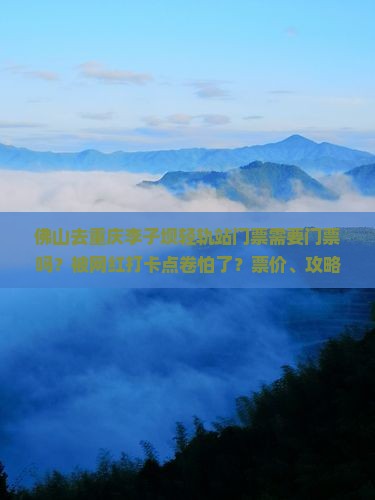 佛山去重庆李子坝轻轨站门票