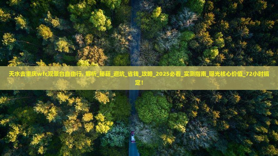 天水去重庆wfc观景台自由行