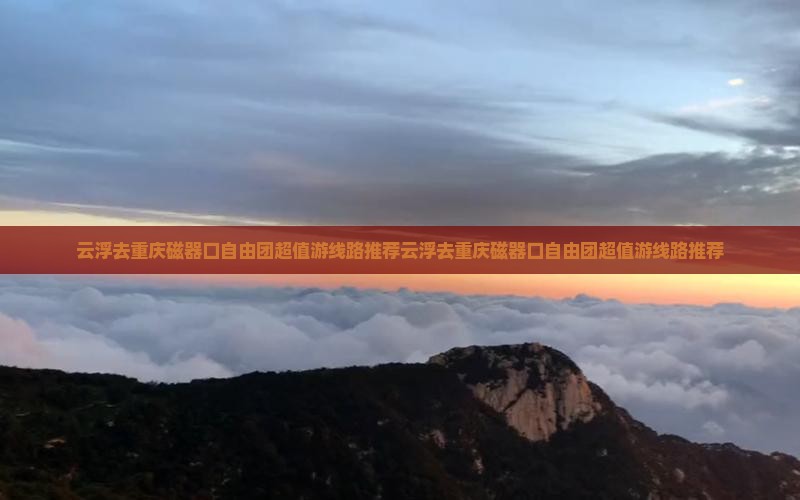 云浮去重庆磁器口自由团