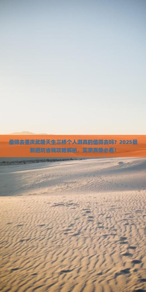 盘锦去重庆武隆天生三桥个人游