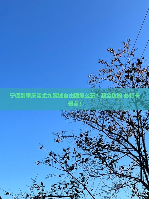 宁德到重庆蚩尤九黎城自由团