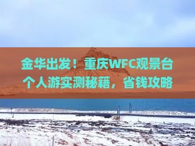 金华去重庆wfc观景台个人游