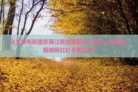 乌兰察布到重庆两江夜游哪里玩