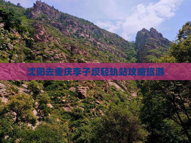 沈阳去重庆李子坝轻轨站个人游