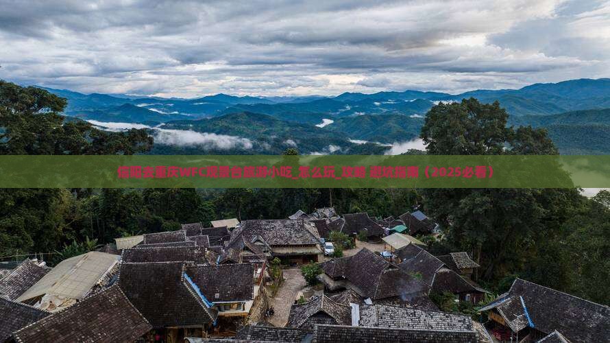 信阳去重庆wfc观景台旅游小吃