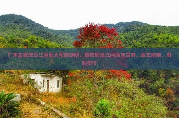 广州去重庆乌江画廊大型旅游团