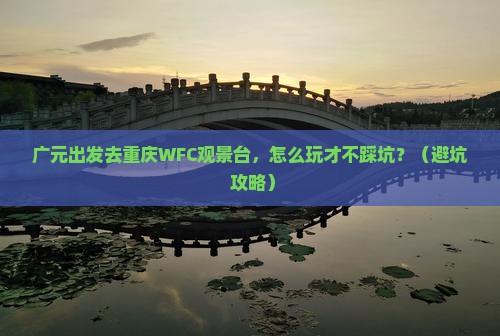 广元去重庆wfc观景台自由团