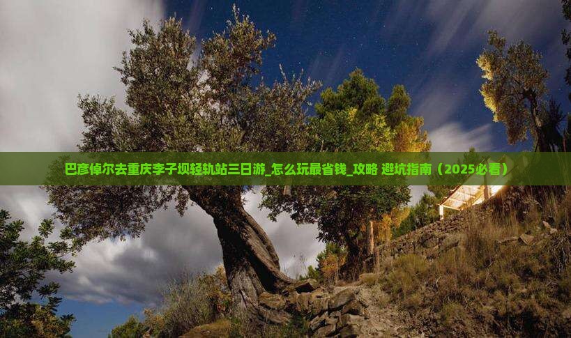巴彦倬尔去重庆李子坝轻轨站三日游
