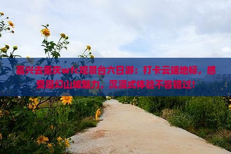 嘉兴去重庆wfc观景台六日游