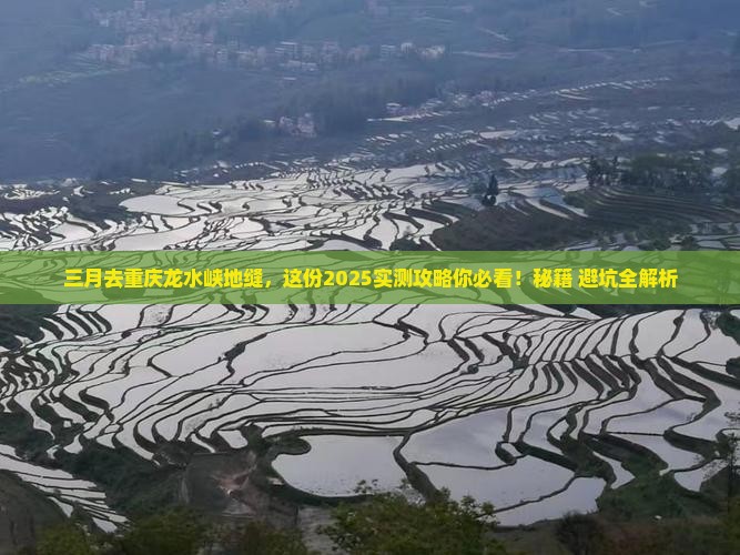 三月到重庆龙水峡地缝攻略