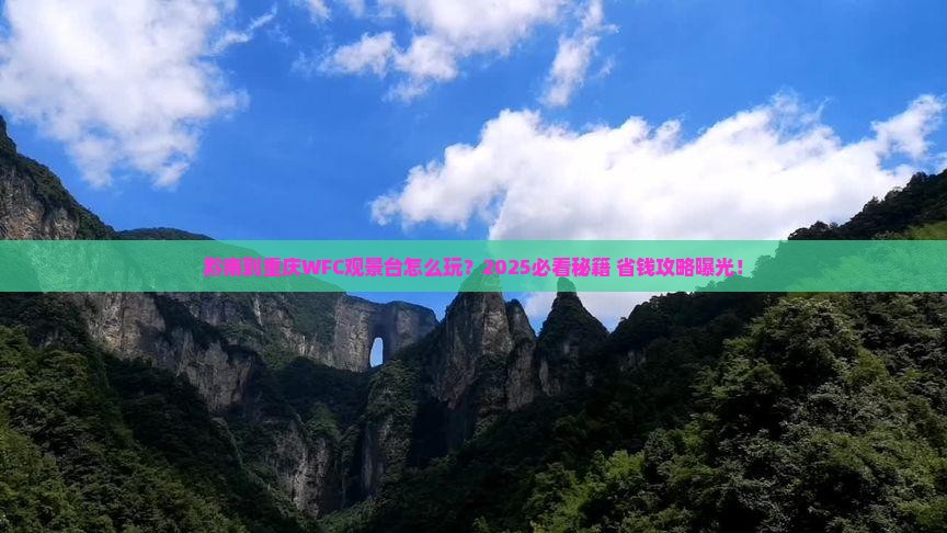 黔南到重庆wfc观景台哪里玩