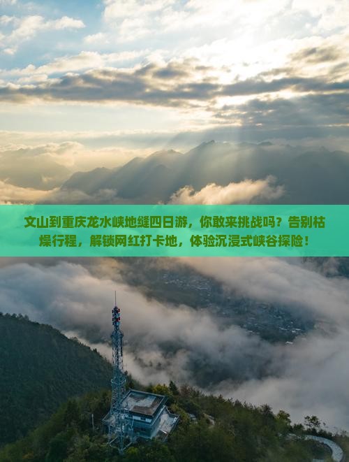 文山到重庆龙水峡地缝四日游