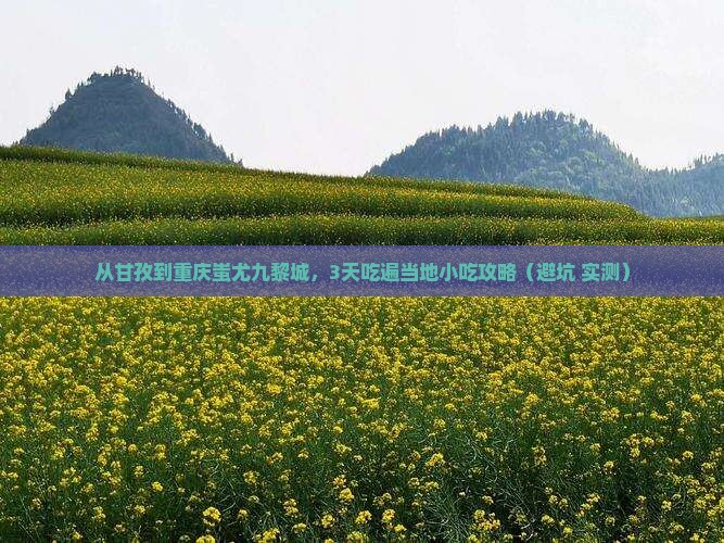 甘孜去重庆蚩尤九黎城旅游小吃