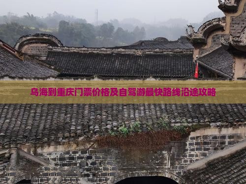 乌海到重庆门票