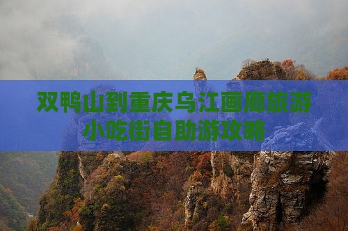双鸭山到重庆乌江画廊旅游小吃