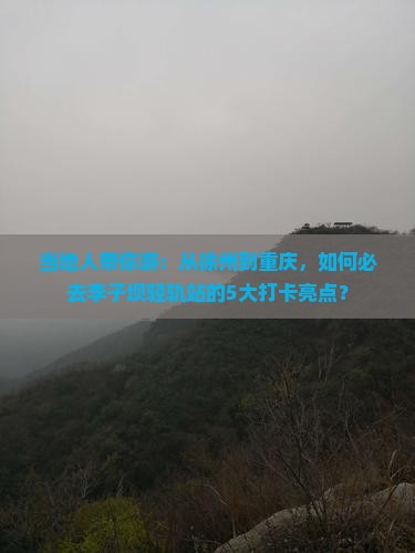 徐州到重庆李子坝轻轨站必去地