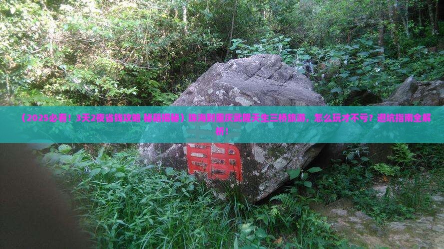 珠海到重庆武隆天生三桥旅游