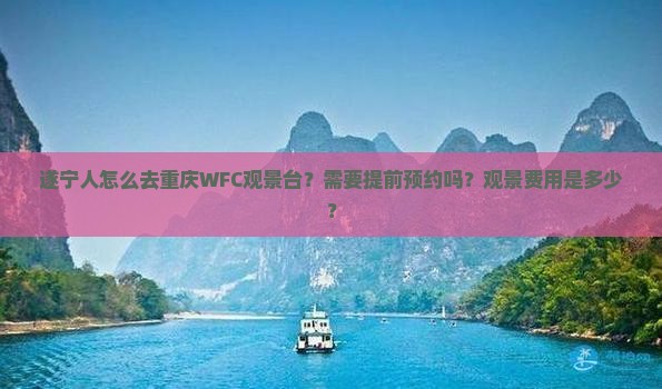 遂宁到重庆wfc观景台个人游