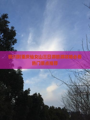 铜川到重庆仙女山三日游