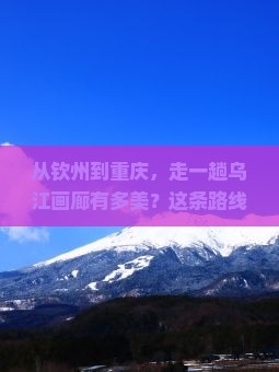 钦州到重庆乌江画廊攻略