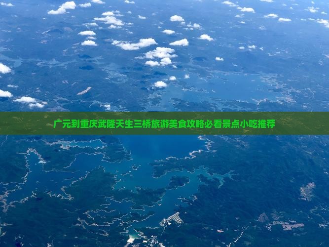 广元到重庆武隆天生三桥旅游小吃