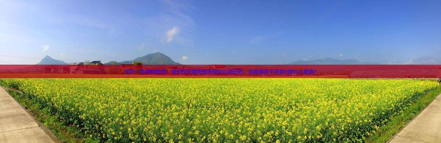 安康到重庆仙女山旅游小吃
